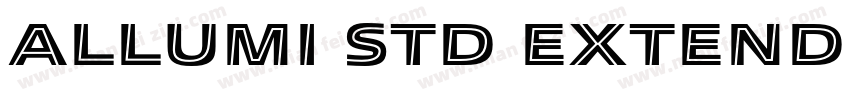 Allumi Std Extended字体转换